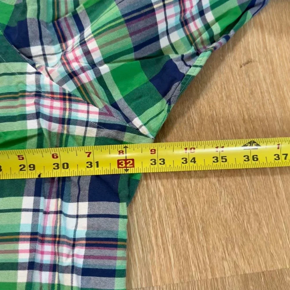 Polo Ralph Lauren Classic Fit Green‎ Blue Plaid Workshirt Size 4XLT NWT